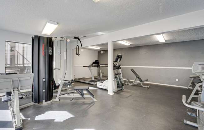 Fitness Center with Equipment at Indian Creek Apartments, Carrollton, 75007