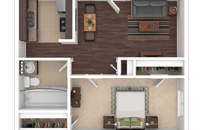 1 bed, 1 bath, 650 sqft, $875