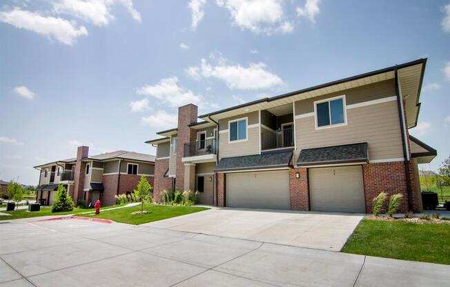 Villa homes with attached garages in north Lincoln, NE