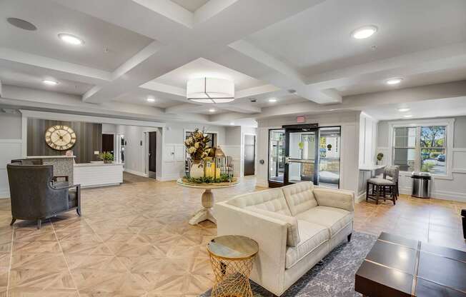 Lobby, friendly staff, Senior Apartment, Senior living, Maplewood, White Bear Lake, Saint Paul, Frost English Silver