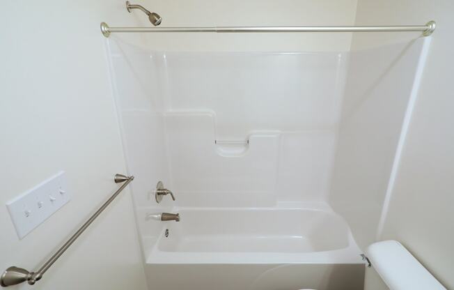 Bathtub and shower  at Hadley Place Apartments, Pennsylvania