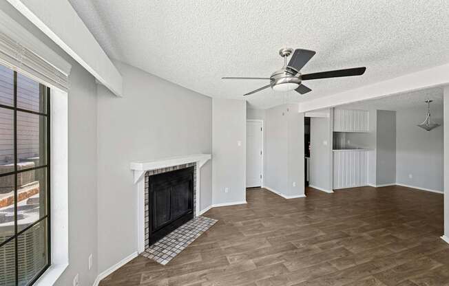 Copper Canyon in Bedford, TX, unit A1 Living Room