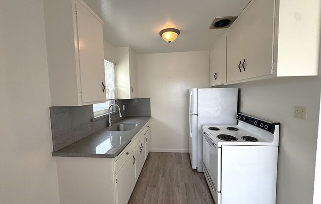Updated Spacious unit, freshly painted throughout, with updated flooring in the kitchen