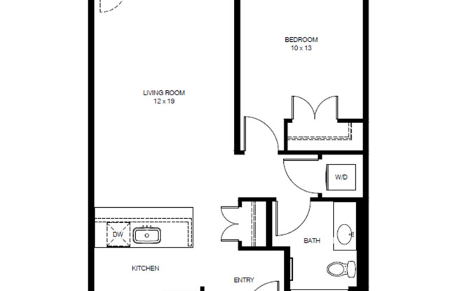 1 bed, 1 bath, 737 sqft, $2,049, Unit 510