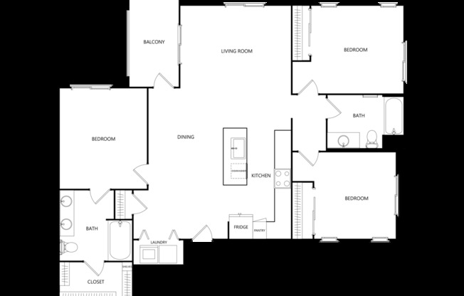 3 beds, 2 baths, 1,279 sqft, $2,476