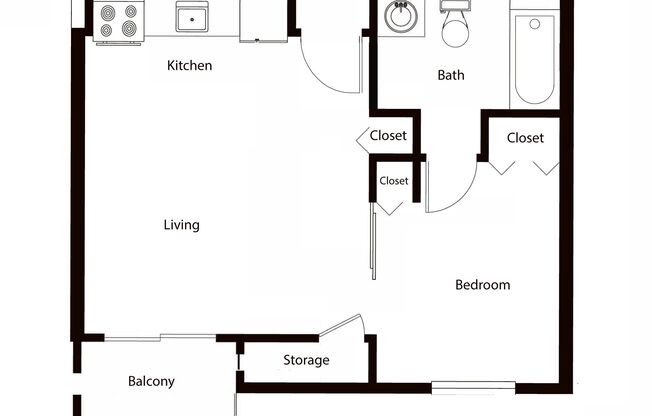 1 bed, 1 bath, 480 sqft, $1,395, Unit 105