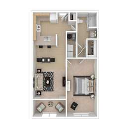 1 bed, 1 bath, 849 sqft, $1,167