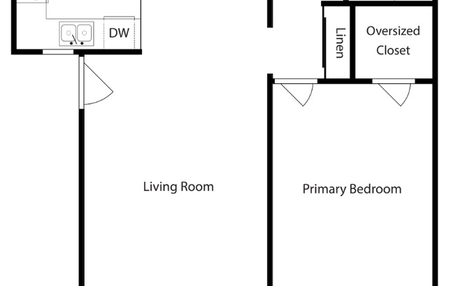 1 bed, 1 bath, 658 sqft, $1,225