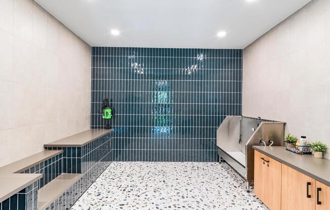 Pamper your pup at the Modera Georgetown pet spa — a premier pet grooming and self-service dog wash amenity for residents in Georgetown.