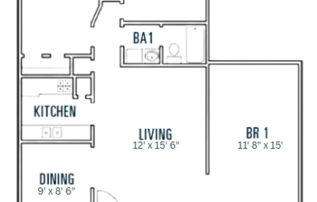 3 beds, 1 bath, 1,120 sqft, $1,589
