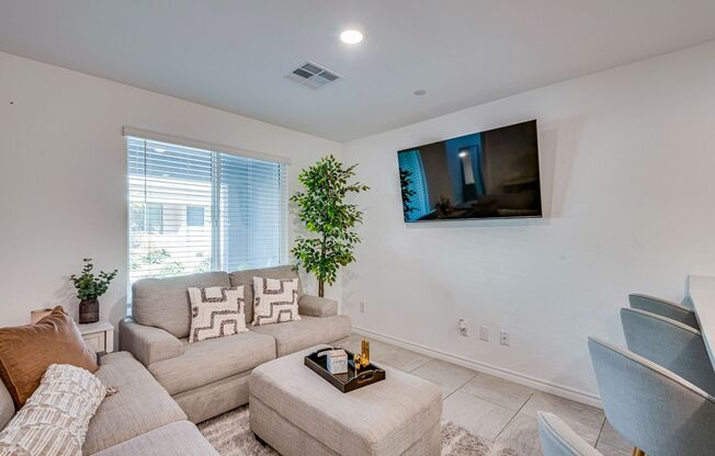 Furnished 3-bedroom, 2.5-bath townhome, designed to offer the ultimate in modern comfort.