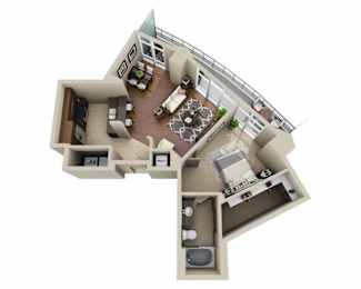 1 bed, 1 bath, 1,028 sqft, $3,250