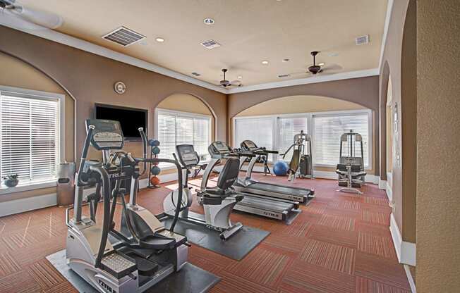 The Palms at Briarwood Indoor Gym Apartment for rent in Midland, TX
