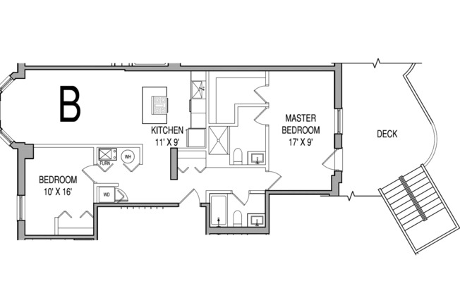 2 beds, 2 baths, 1,000 sqft, $3,645, Unit 907 - 3B