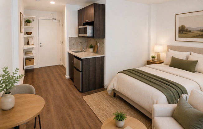 Studio, 1 bath, 190 sqft, $1,275, Unit 204