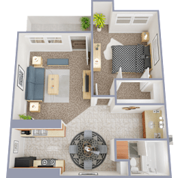 1 bed, 1 bath, 680 sqft, $949