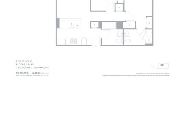 2 beds, 2 baths, $6,388, Unit 29C