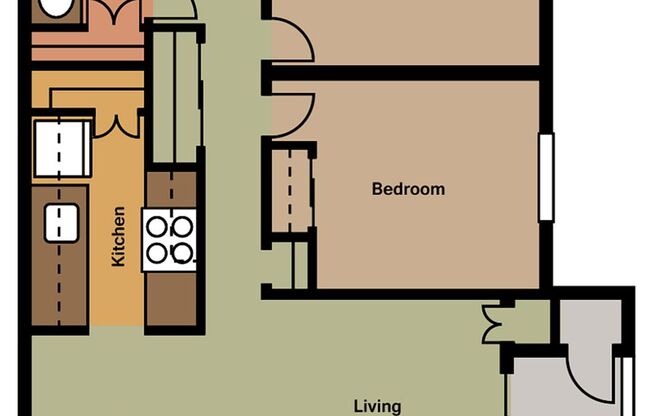 2 beds, 1 bath, 916 sqft, $2,383, Unit 626-f