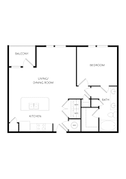 1 bed, 1 bath, 753 sqft, $1,395