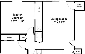 2 beds, 1 bath, 900 sqft, $1,025, Unit 12176-C