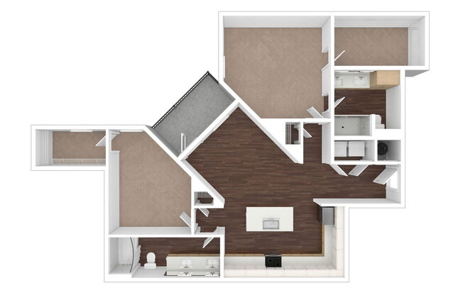 2 beds, 2 baths, 1,124 sqft, $1,959