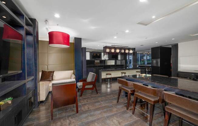 Club room at Leo at Waterfront Station in the Southwest Waterfront, SW, Washington, DC 20024