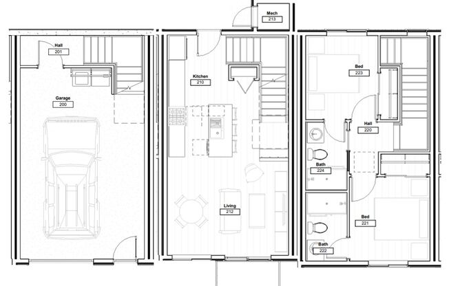 2 beds, 2 baths, 1,382 sqft, $1,999, Unit 4152