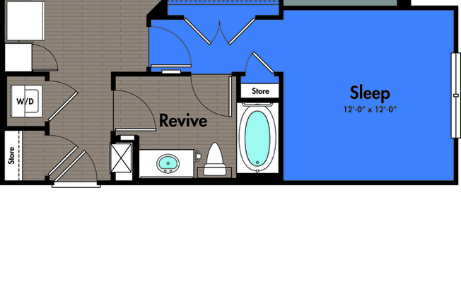 1 bed, 1 bath, 683 sqft, $951