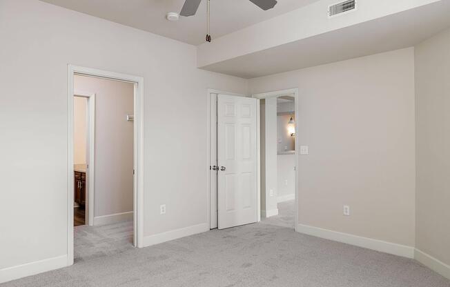 a door in a room