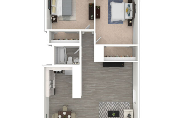 2 beds, 1 bath, 850 sqft, $2,298