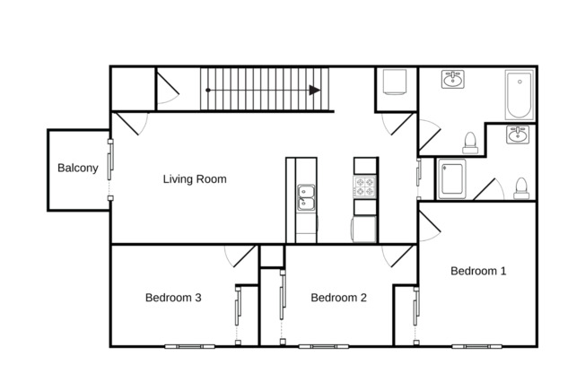 3 beds, 2 baths, 1,165 sqft, $1,635, Unit OS 4111-209