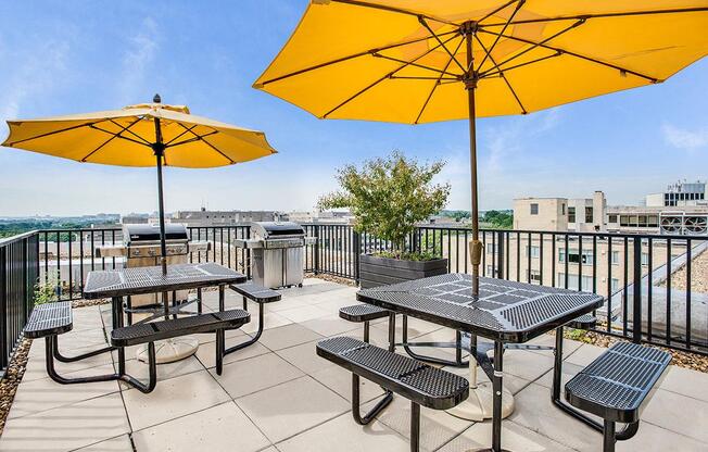 Rooftop deck View at The York and Potomac Park, Washington, 20006