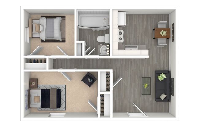2 beds, 1 bath, 738 sqft, $1,479
