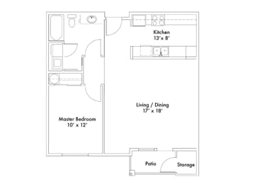 1 bed, 1 bath, 838 sqft, $1,767