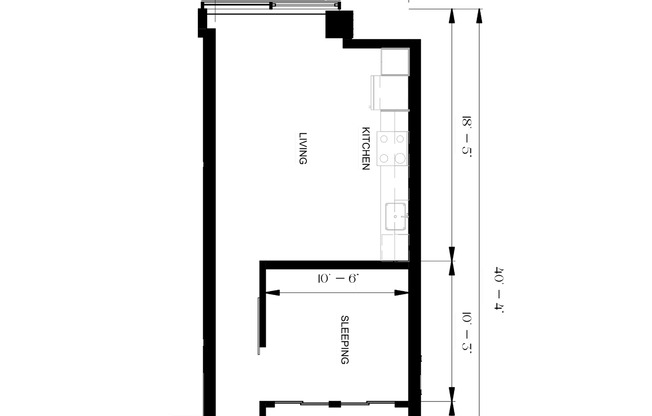 1 bed, 1 bath, 686 sqft, $2,195, Unit 116
