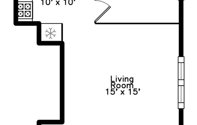 1 bed, 1 bath, 465 sqft, $1,150, Unit 09161R