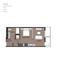 Studio, 1 bath, 448 sqft, $1,925