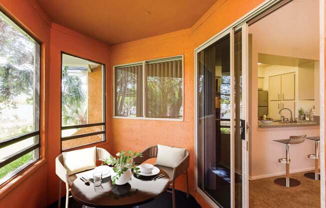 Private Balcony With Seating at The Villages Apartment of Banyan Grove, Florida, 33436