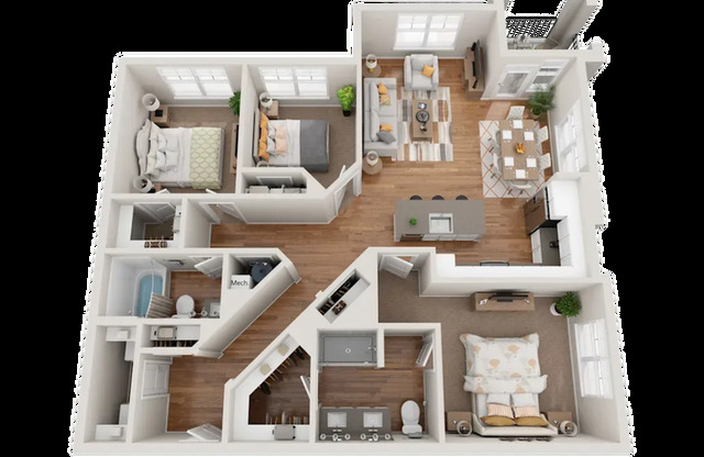 3 beds, 2 baths, 1,435 sqft, $2,394