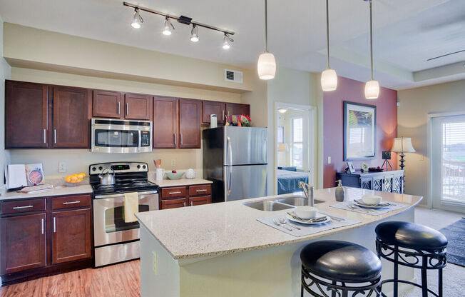 Kitchen at Platinum Castle Hills, Lewisville, TX, 75056