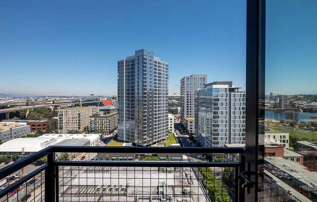 City View From Balcony at The Wyatt, Portland, OR