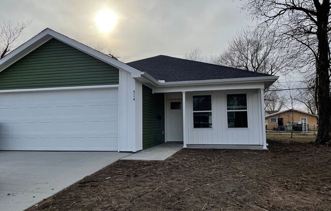 Welcome to this beautiful New build: 3 Bedroom/ 2 Bathroom in the heart of Webb city on Main Street!