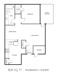 1 bed, 1 bath, 808 sqft, $940