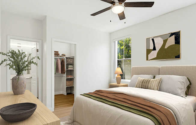 Bedroom with Hard Surface Flooring