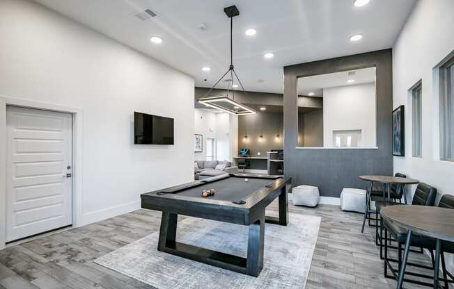 Clubhouse at Cue Luxury Apartments, Cypress, Texas