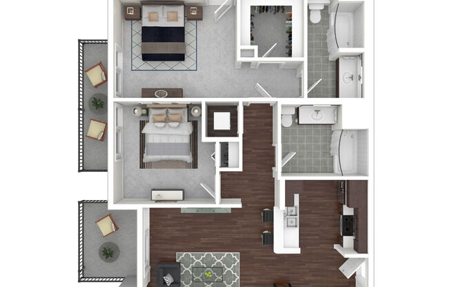 2 beds, 2 baths, 984 sqft, $3,183