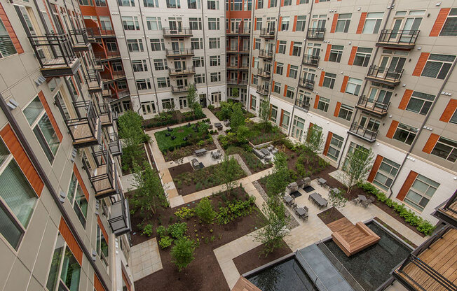 Aerial view of Highgate At The Mile Apartments near Tysons, VA