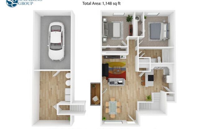 2 beds, 1 bath, 937 sqft, $1,800, Unit 1817
