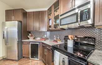 Efficient Appliances In Kitchen at Aviator West 7th, Texas