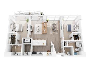 2 beds, 2 baths, 1,527 sqft, $3,702